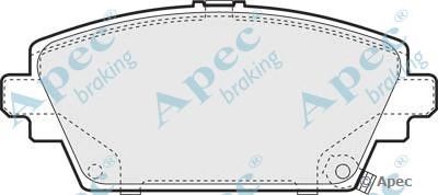 APEC BRAKING pad1043 -  Комплект тормозных колодок, дисковый тормоз